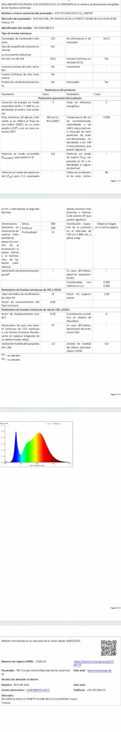 Lámpara de Acero Inoxidable LED 3 en 1 Espejo Baño 5W 400LM 30cm 230V 4000K Blanco Neutro