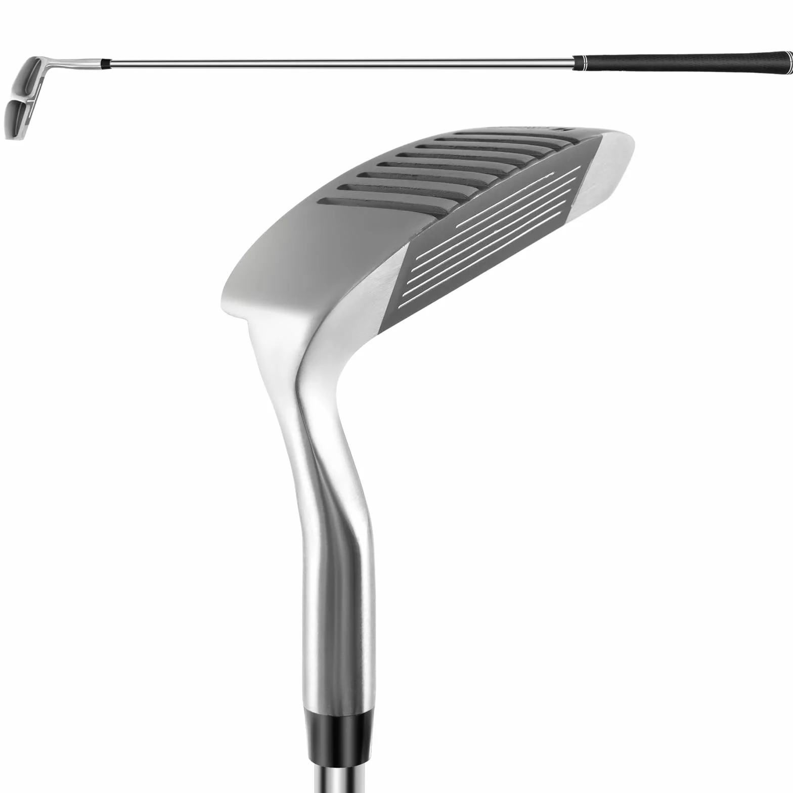 GOPLUS Golf Club Chipper, Cuña de Lanzamiento y Astillado para Diestros de 36 Grados para Hombres y Mujeres, Palo de Golf Corta Golpes de su Juego Corto, 89 cm