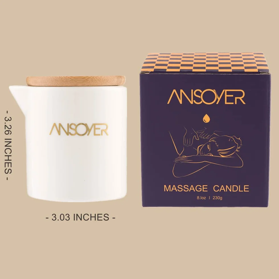 Velas de Masaje 230g Granada Hidratación Nutrición SPA en Casa