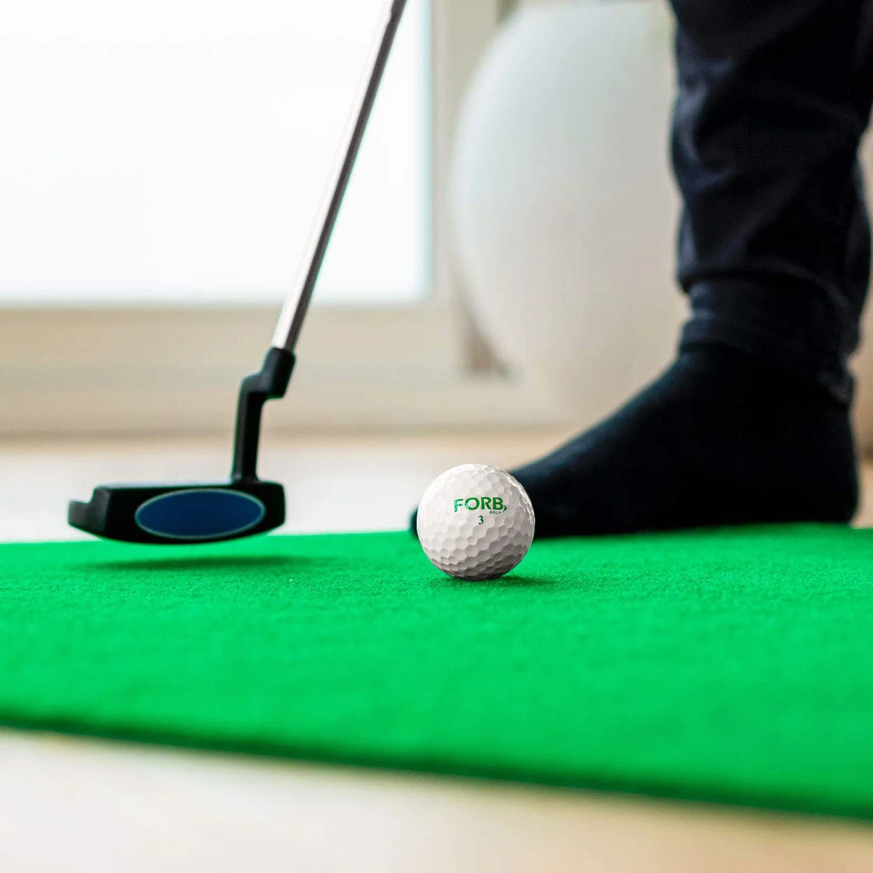 FORB Alfombra de Putting de Golf para Entrenamiento │ Tapete de Practica en Casa Entrena en el Campo o en tu Hogar │3m o 3,7m