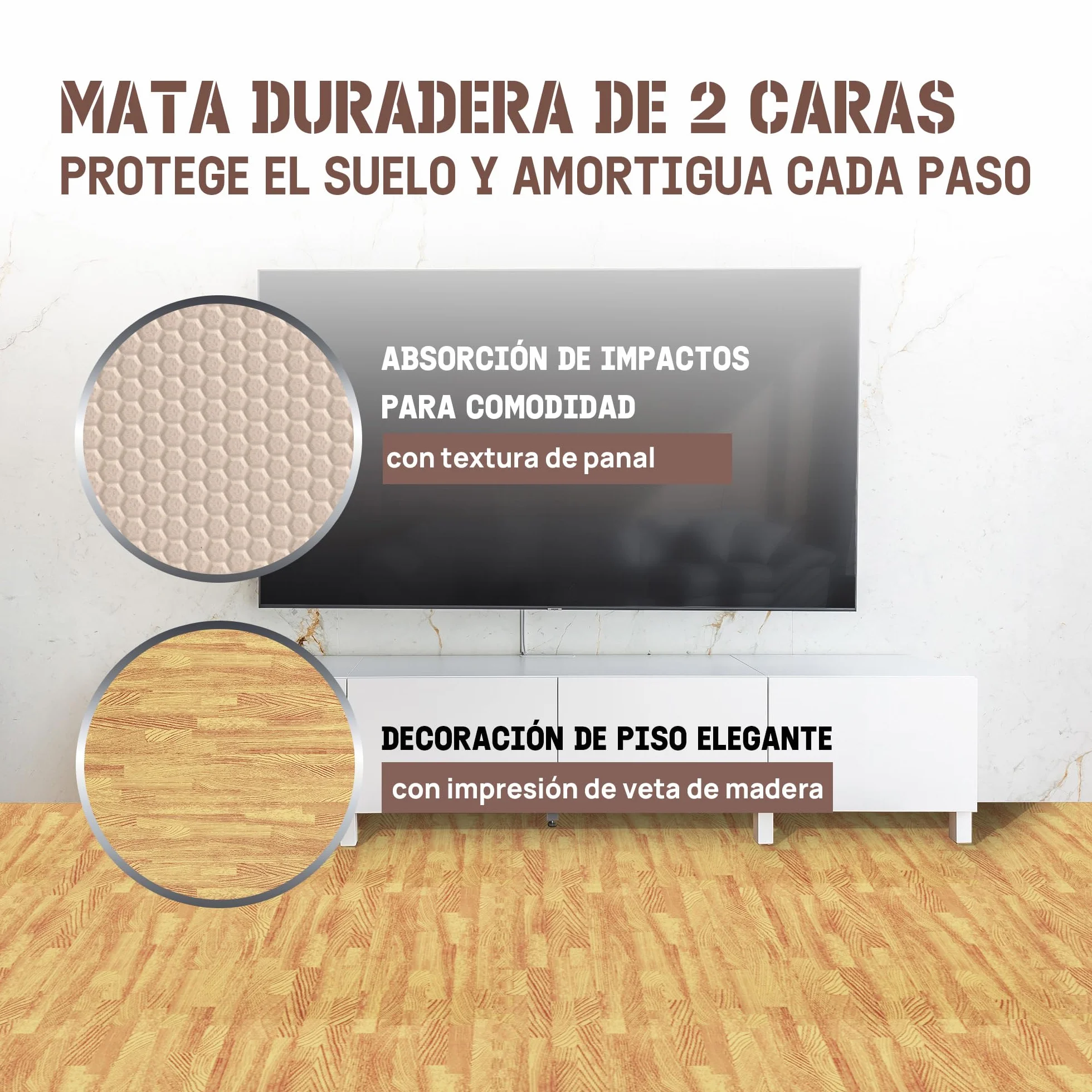 Yes4All 60x60 cm hasta 11,1 m² Juego 6/12/30 Baldosas de espuma EVA, alfombra de espuma, alfombra de gimnasio, alfombra de enclavamiento, suelo de garaje, piscina al aire libre, bañera de hidromasaje