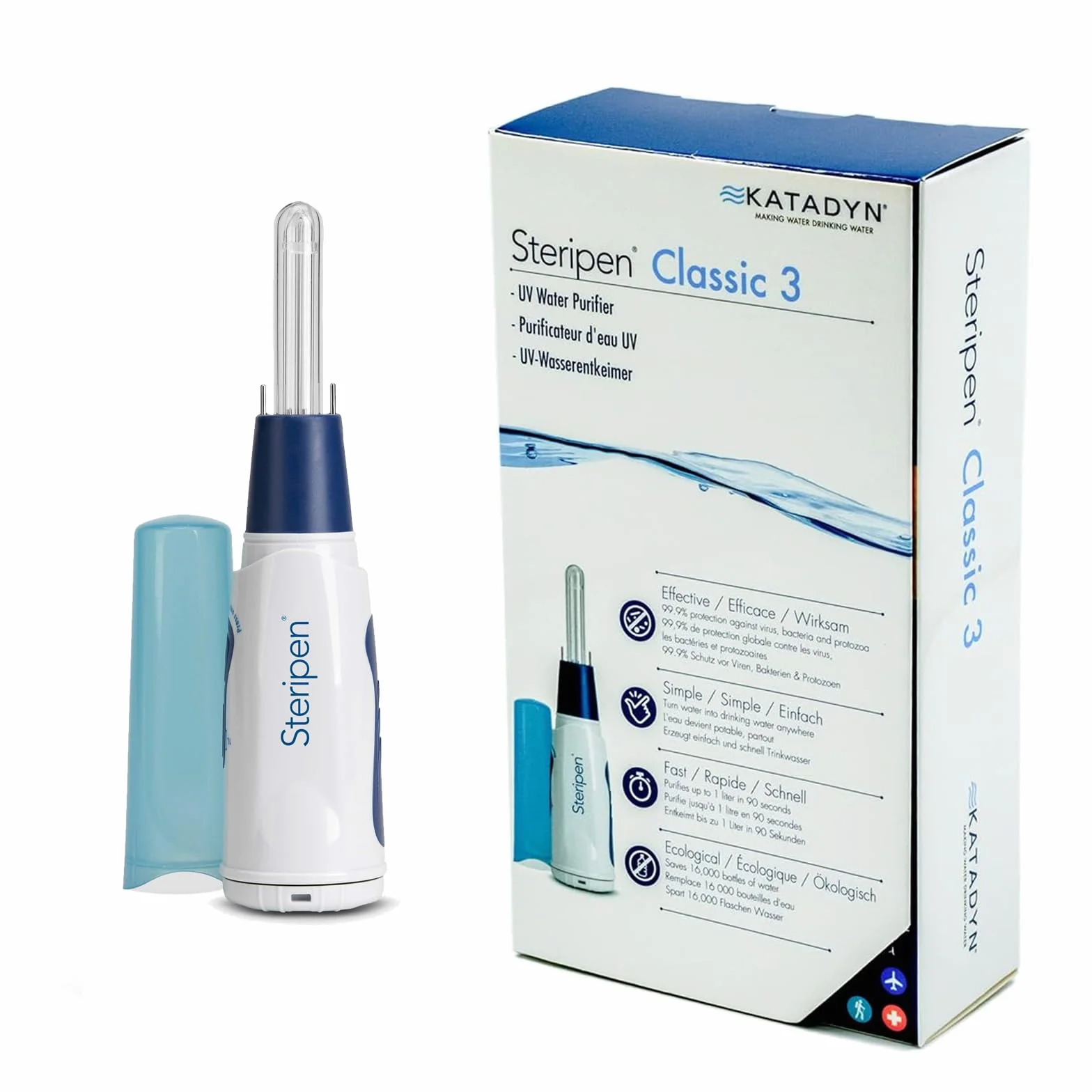 Classic 3™ potabilizador de agua UV SteriPEN® sin pre-filtro