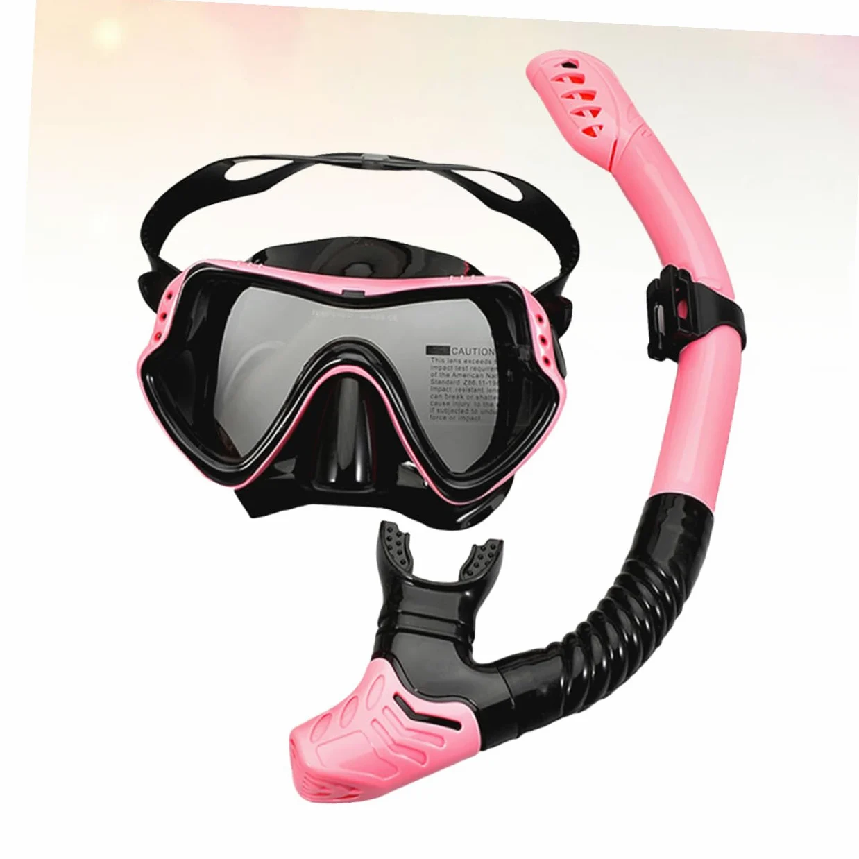 Gafas de Natación y Esnórquel con Tubo Diseño Unificado de Ventana para Visión Amplia Correa Elástica Silicona sin Sabor Protección Segura para Adultos y Actividades Acuáticas