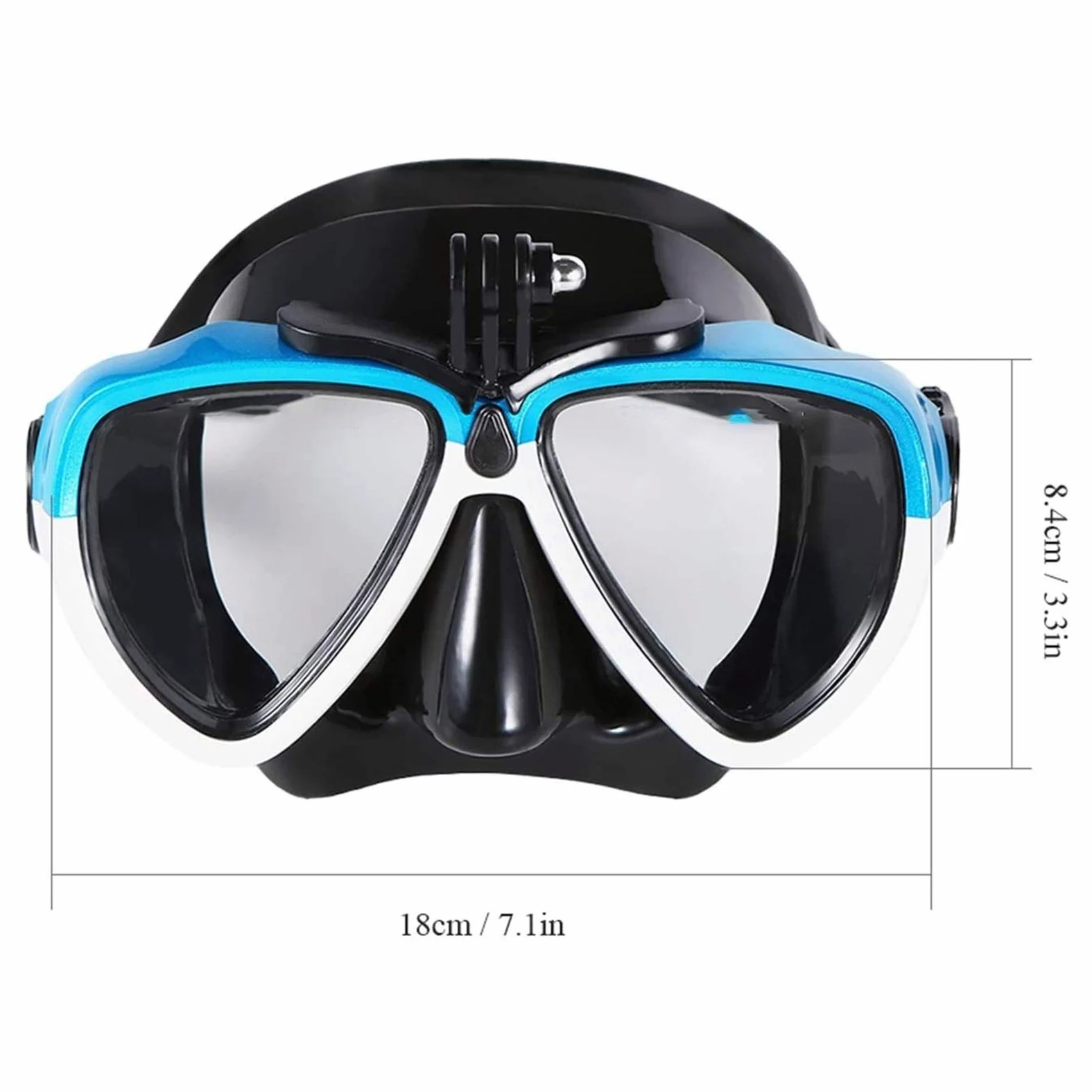 Máscaras de Buceo Gafas de natación Juego de Tubos de Snorkel seco Anti Niebla Gafas de Buceo Profesionales para Hombres Mujeres