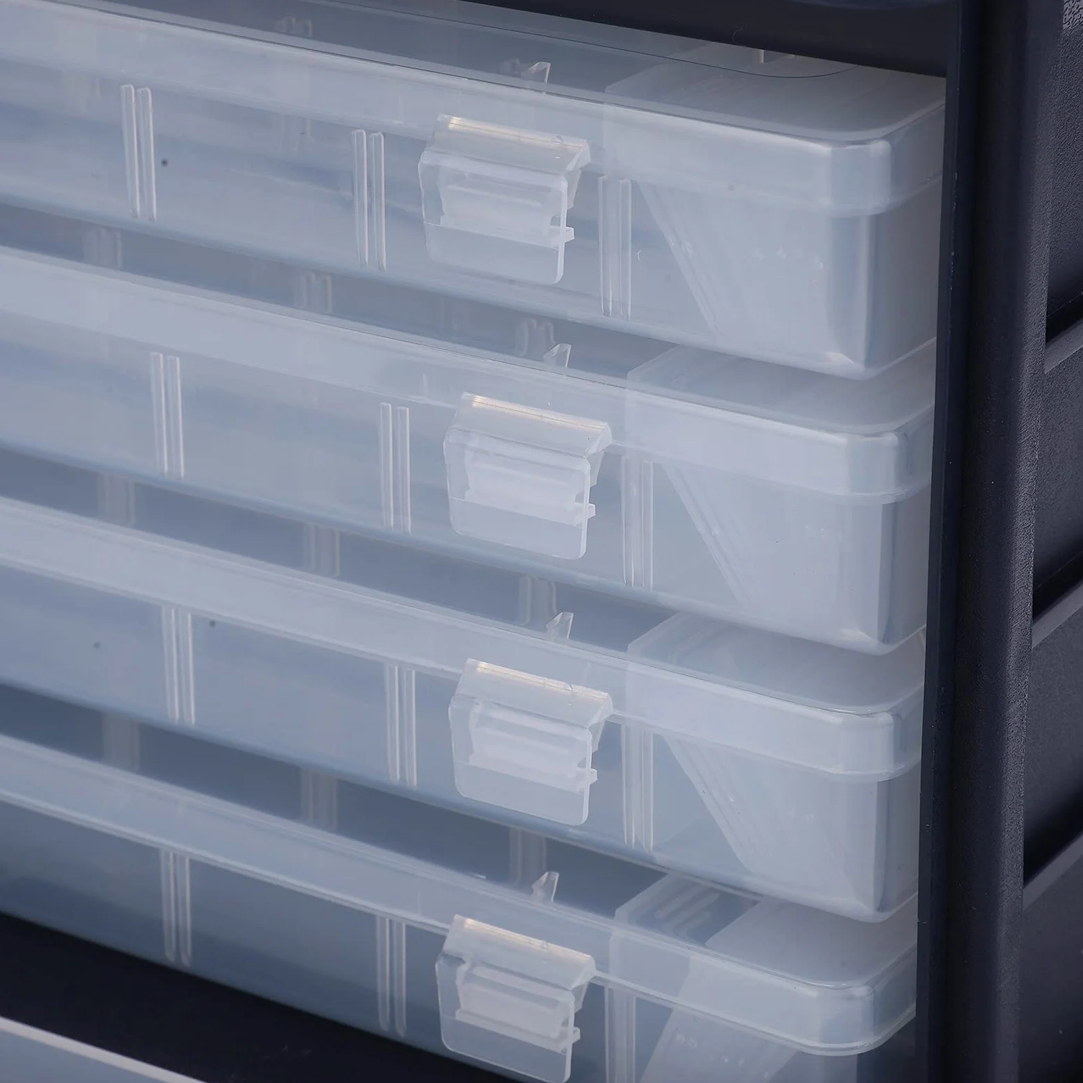 Generic Caja de Aparejos de Pesca Grande, 4 Capas, Tamaño Ajustable, Utilidad Resistente para Equipos y Accesorios de Pesca de Carpa