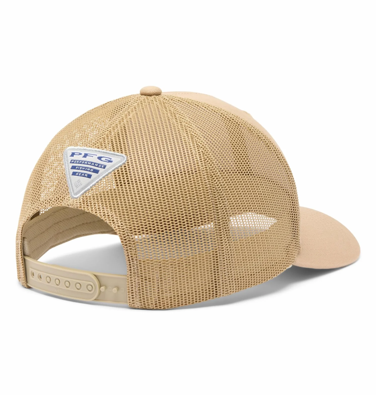 Columbia PFG Logo Mesh Snap Back Tapa, Playa/Bajo, Talla única Unisex Adulto