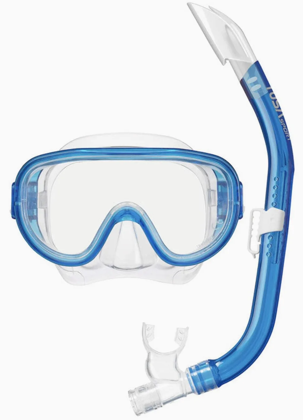 TUSA SPORT UC0110 - Juego de Máscara y Esnórquel para Adultos, Accesorios Buceo, Gafas Bucear, Color Negro y Amarillo