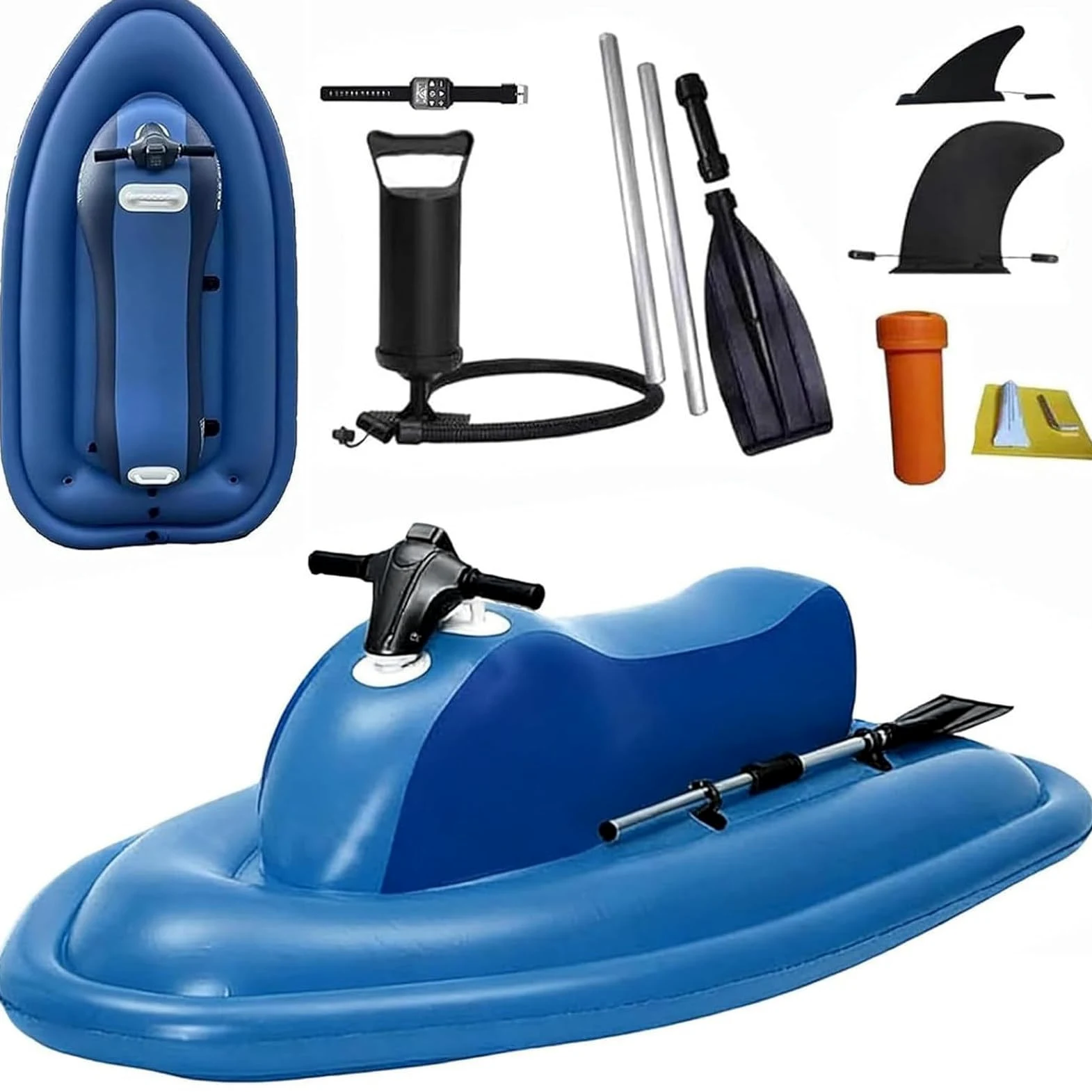 Motor 500w/700w Brushless Moto De Agua Hinchable, Propulsor AcuáTico, Lancha Hinchable Electrica,Potente HéLice para Surf, Pesca Y Buceo para Adulto A