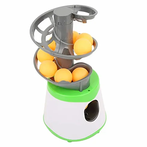 Robot Entrenador de Tenis de Mesa, Lanzador de Pelotas de Ping Pong Automático Abs Portátil con 10 Pelotas de Tenis de Mesa, Equipo de Práctica de Tenis de Mesa para Principiantes que Practican