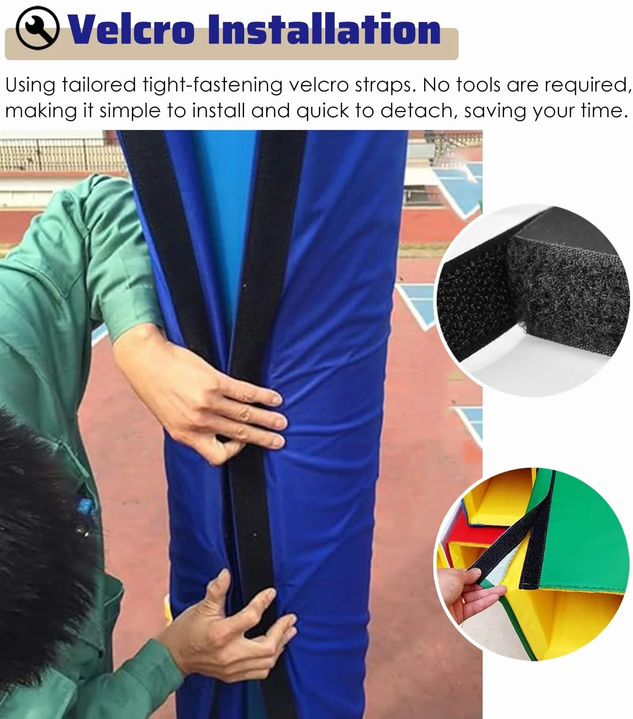 Protector de Postes para Aros de Baloncesto, Protector Universal para Postes de áreas de Juego Infantiles: Protector de Espuma de 3 a 7 pies de Altura, Adecuado para Aros y Postes de balonce