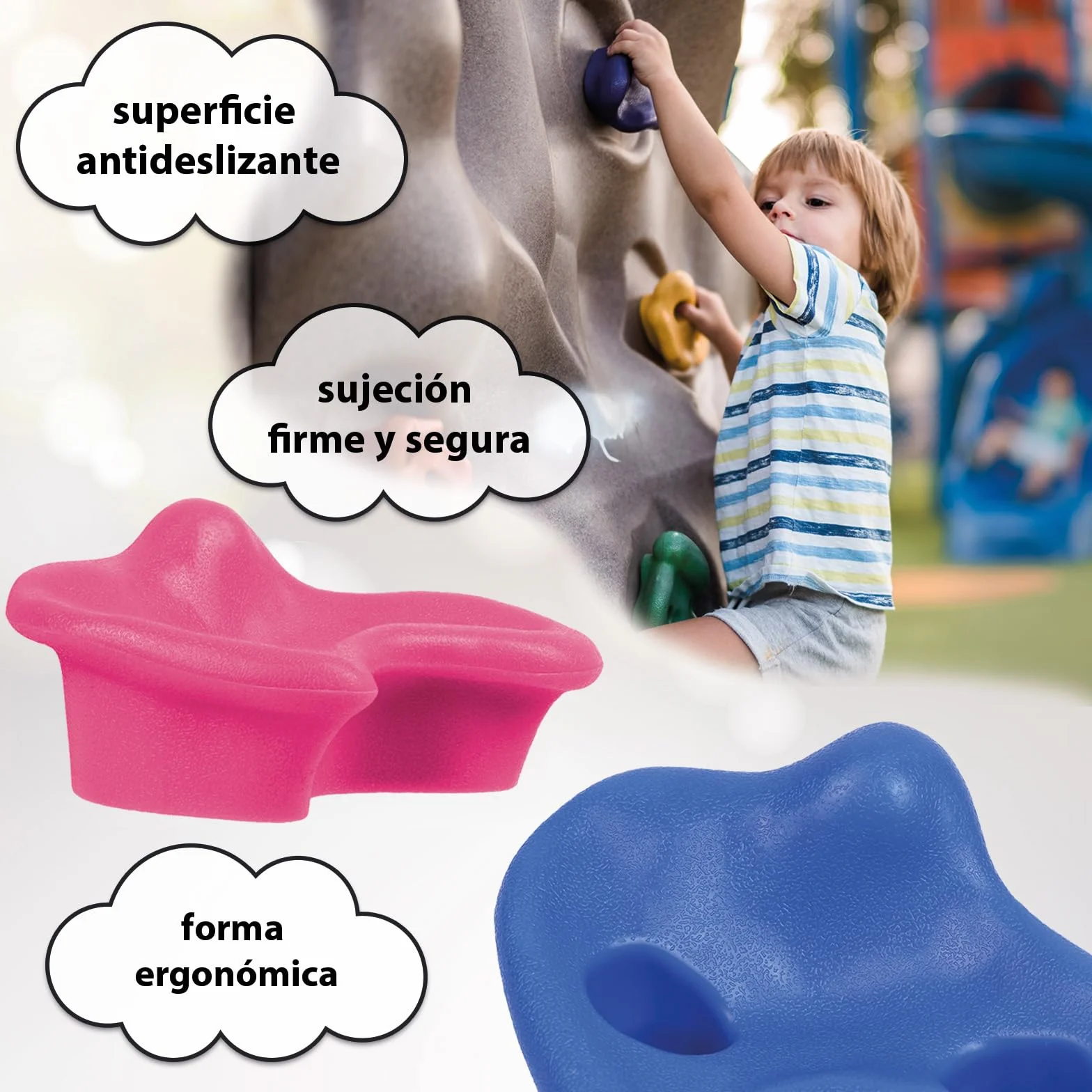 ALPIDEX Presas de Escalada para niños 200 kg 20 Piezas