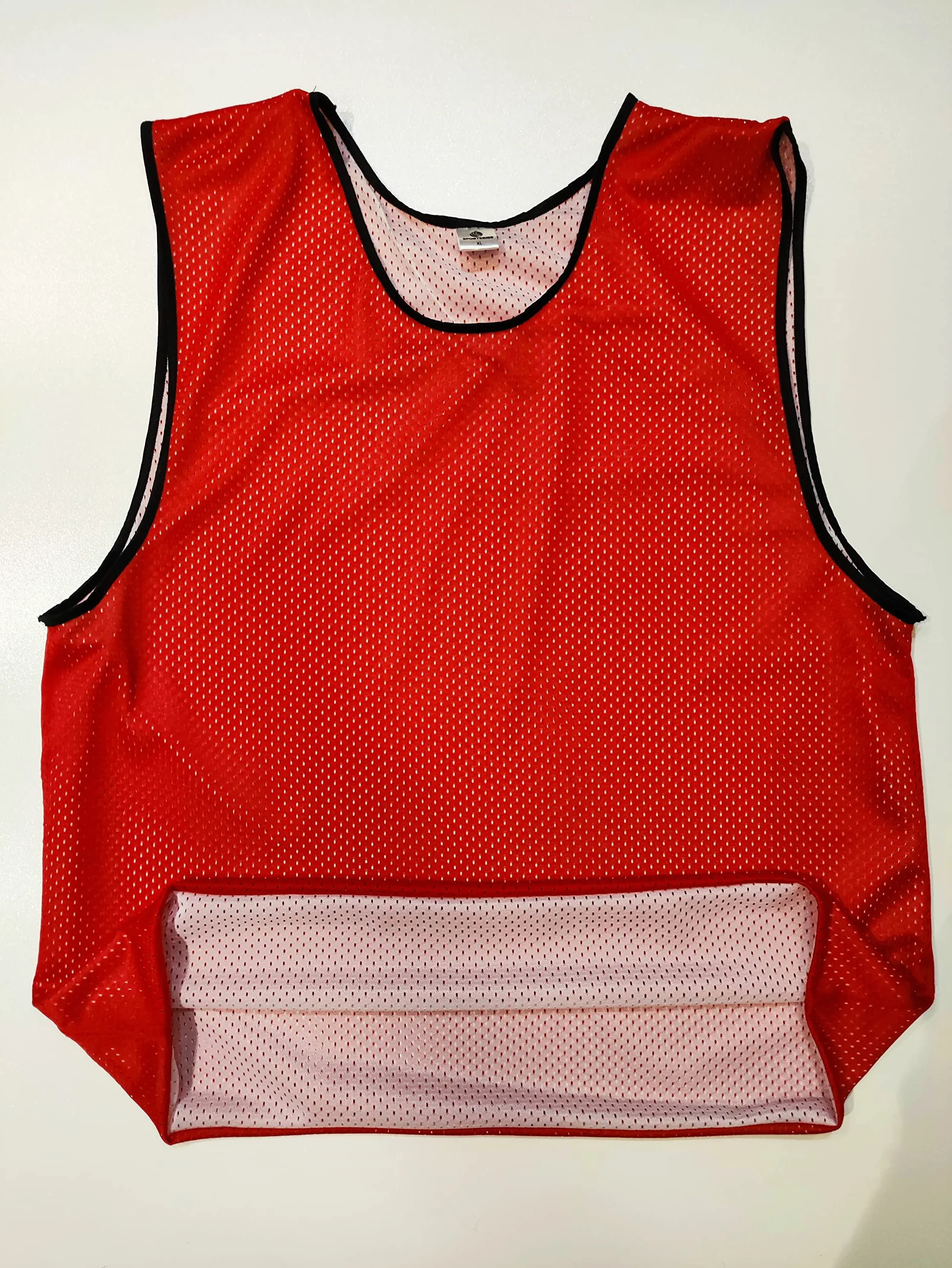 Petos Respirable de Fútbol Juego de 6 Piezas Camisetas de Dos Caras Malla Abierta Ligera Chaleco Entrenamiento Unisex S M L XL