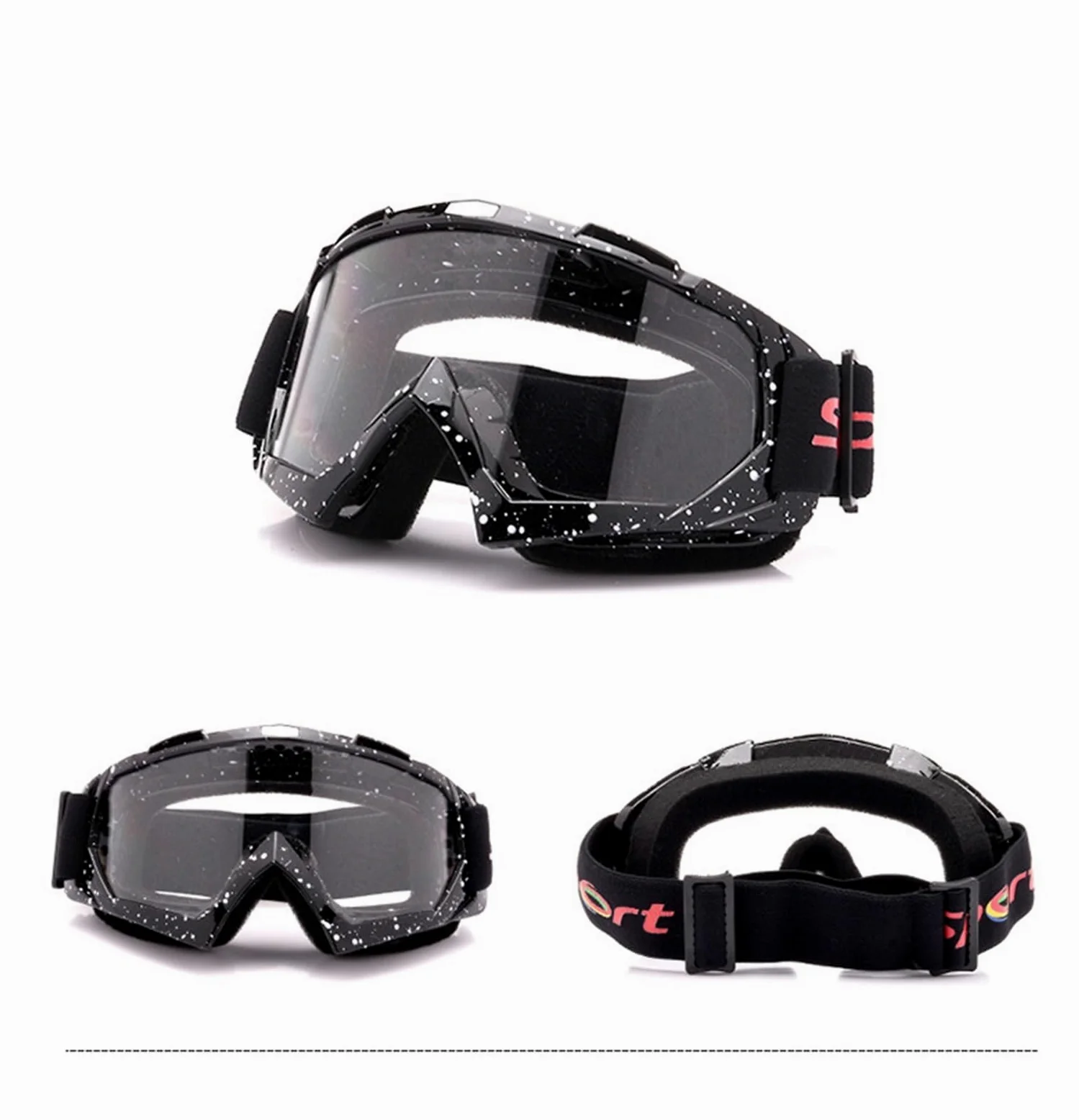 Gafas de esquí - Gafas de esquí antiniebla para adultos Gafas de máscara grande Gafas de esquí para hombres y mujeres Gafas de snowboard para nieve - Gafas de moto transpirables a prueba de vient