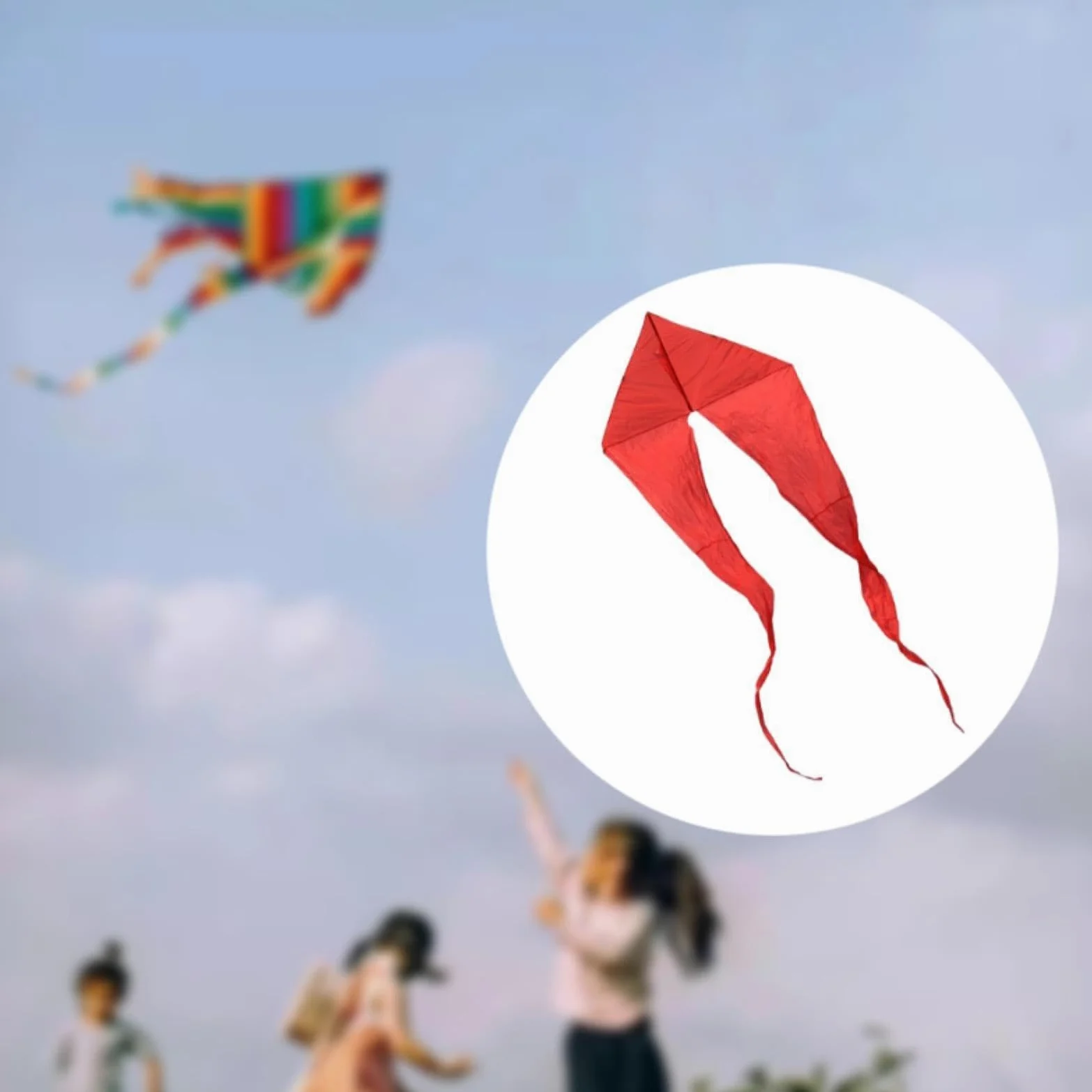 Milageto Cometa Fantasma al Aire Libre Cometa Triangular Grande Plegable de Poliéster para Niños y Adultos Línea Única Fácil de Controlar y