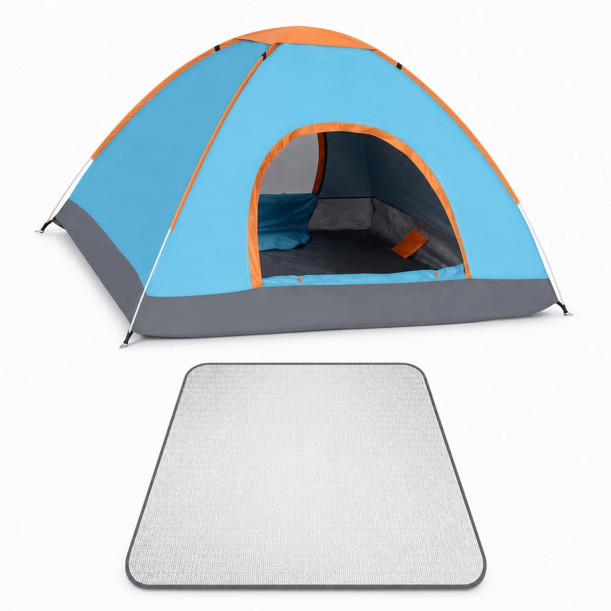 Tienda Campaña Instantánea Automática para Camping Familiar, Impermeable con Mosquitera
