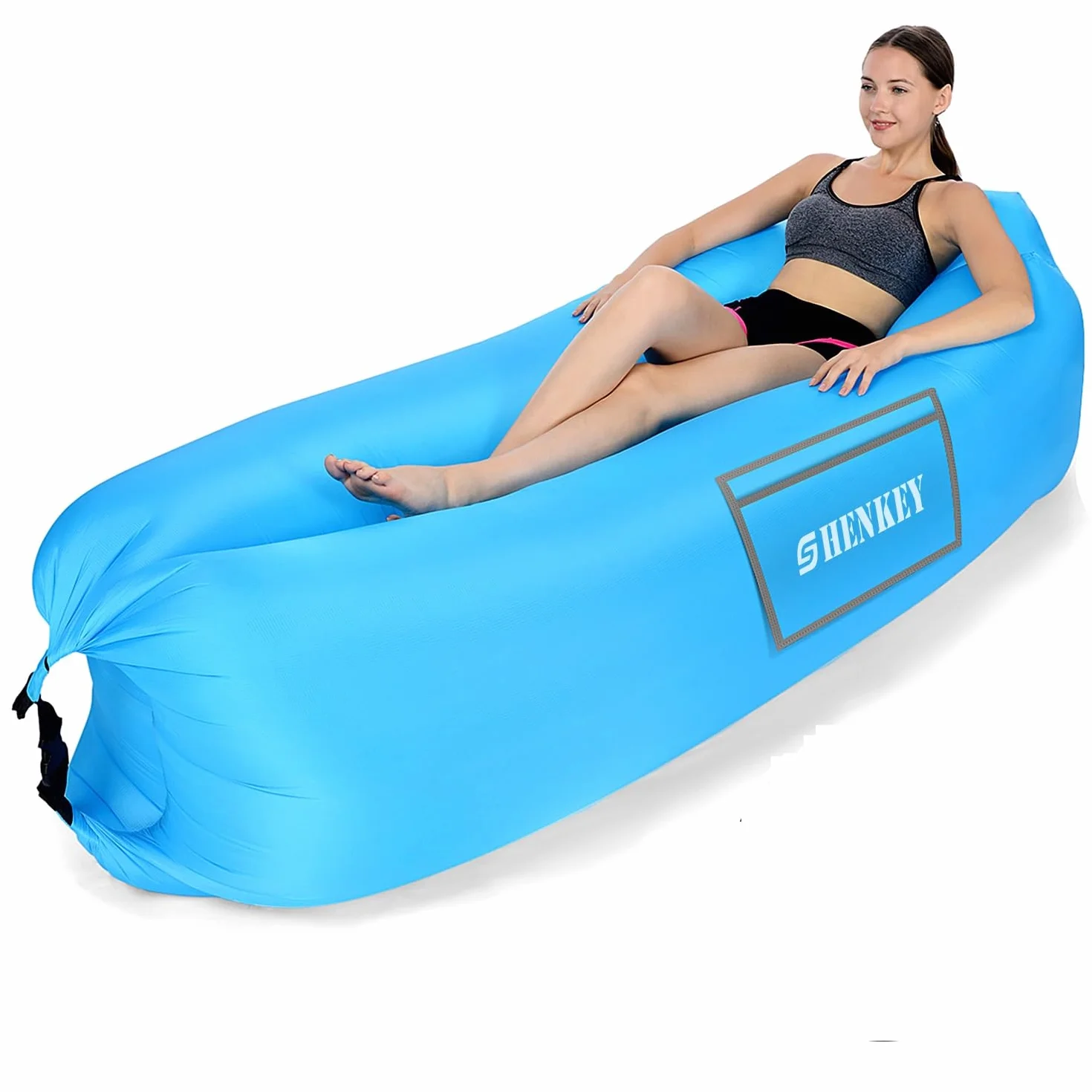 Tumbona Hinchable, Impermeable, antifugas de Aire, con Embalaje portátil, sofá Inflable y Silla de Aire para Viajes, acampadas, Senderismo y Fiestas en la Playa