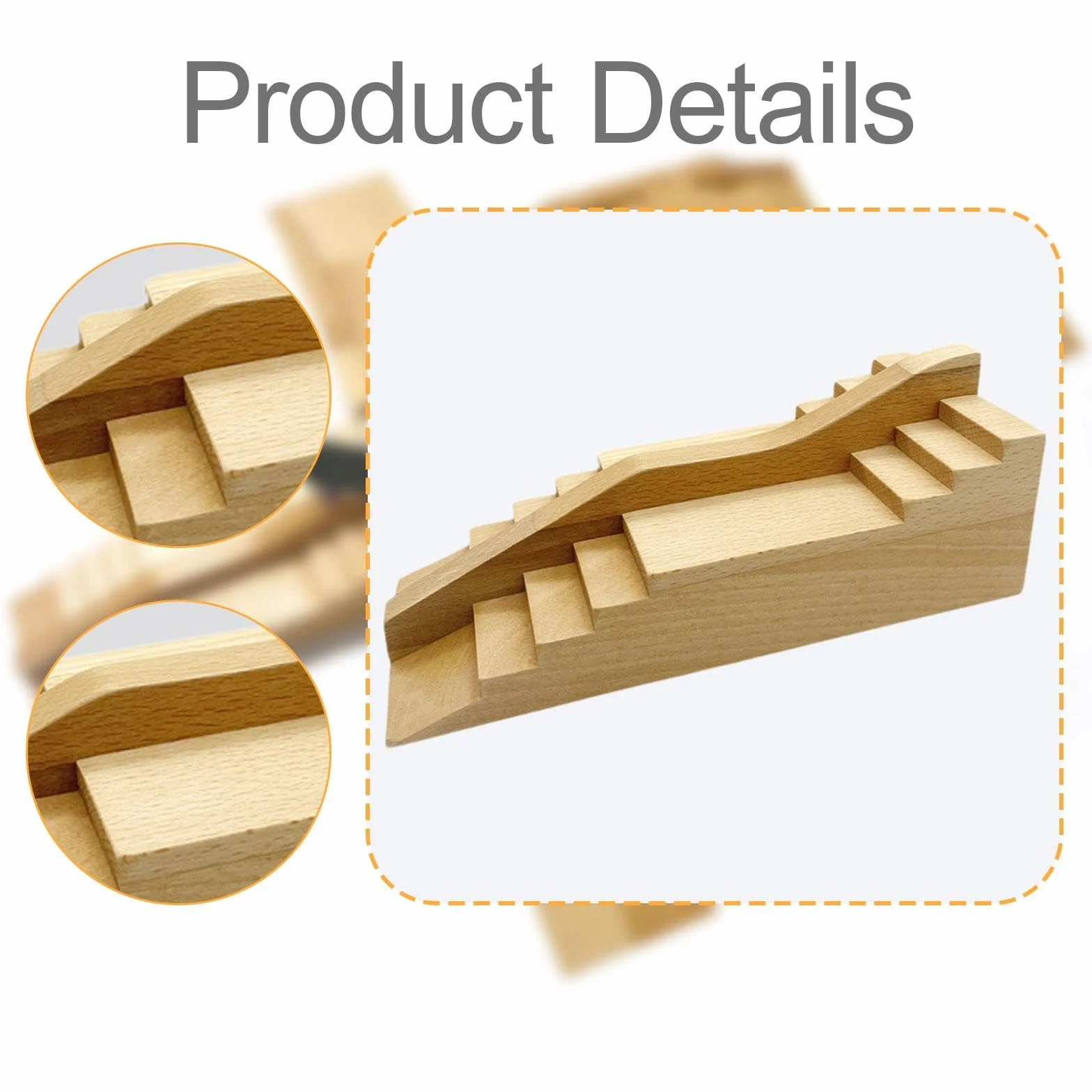 Rampa para Fingerboard de Madera Obstáculo Juguetes Parque Skate Accesorio Style B