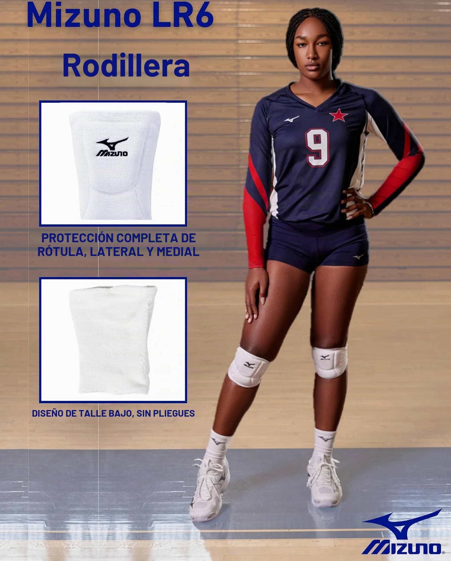 Mizuno Rodillera de voleibol LR6