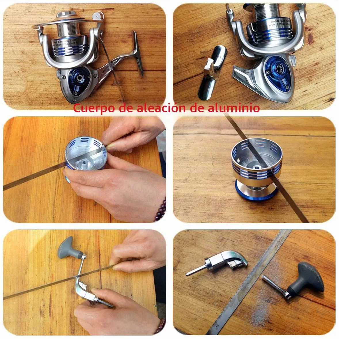Diwa Carretes de Pesca Spinning para Agua Salada Agua Dulce 3000 4000 5000 6000 7000 Carretes Ultra Lisos Ultraligeros Equipo Potente Cuerpo de Metal Carretes de Pesca en Hielo