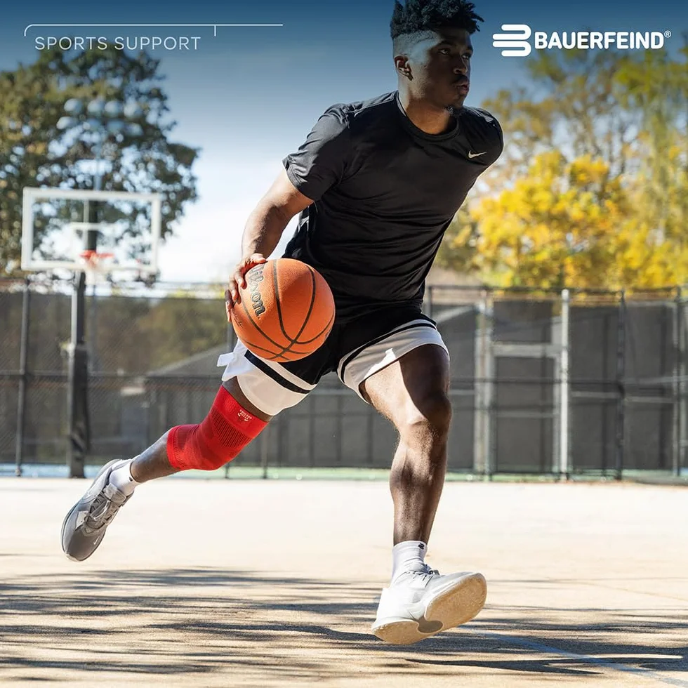 BAUERFEIND Sports Compression Knee Support NBA Rodillera Deportiva, Unisex Adulto