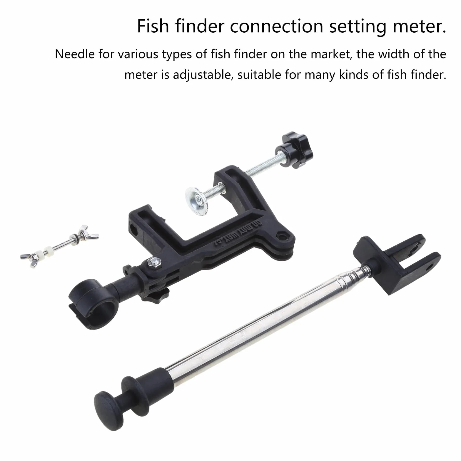 Soporte de transductor ajustable para buscador de pesca, soporte telescópico para equipo de pesca