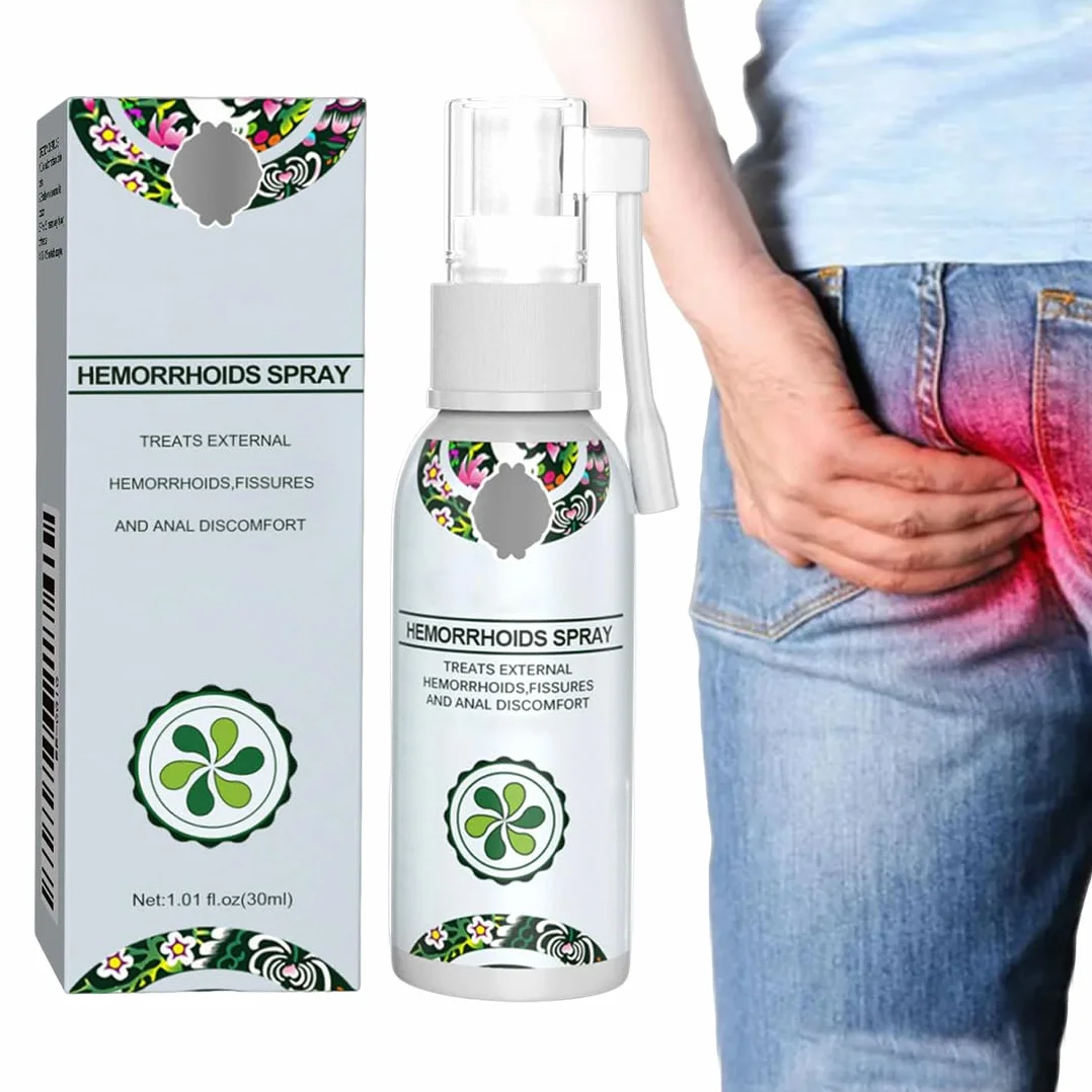 Spray Hoids Hemorroides a Base de Hierbas - Alivio Rápido del Sangrado, Dolor y Picazón
