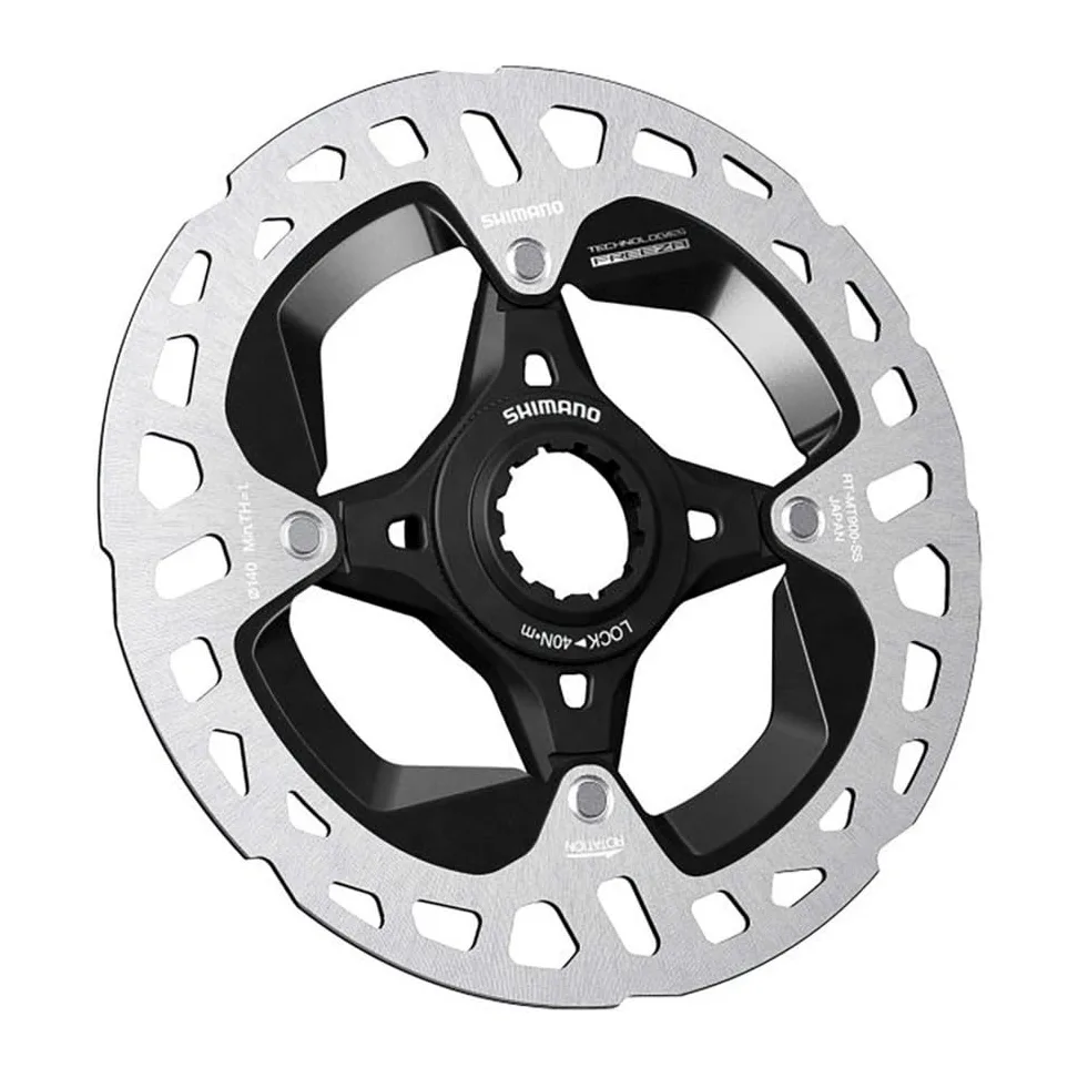 SHIMANO Disco 140MM C.Lock XTR MT900 I/T Freeza Ciclismo, Adultos Unisex, Multicolor(Plateado/Negro)