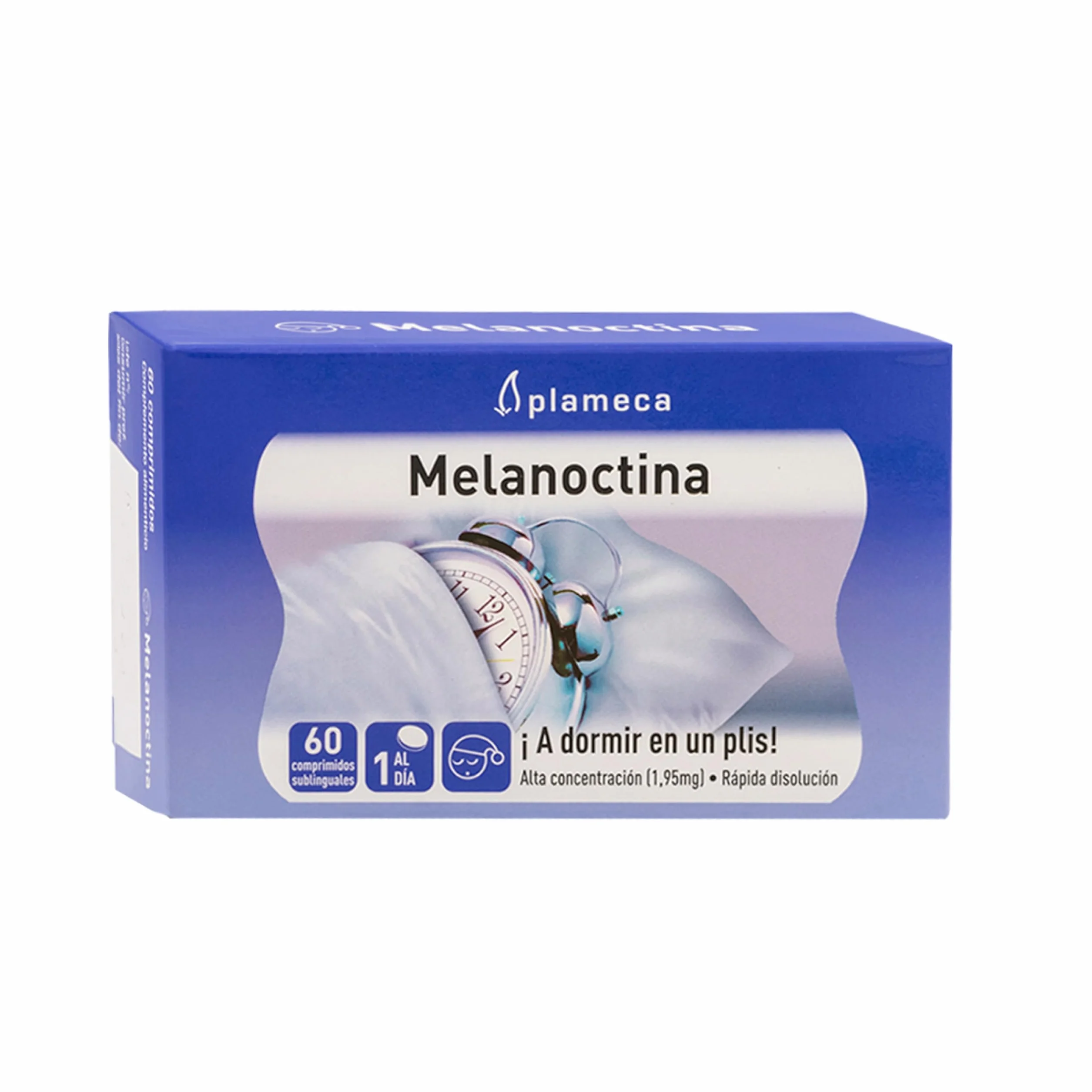 PLAMECA Melanoctina 60 Comprimidos Sublinguales Melatonina Pura de Rápida Absorción