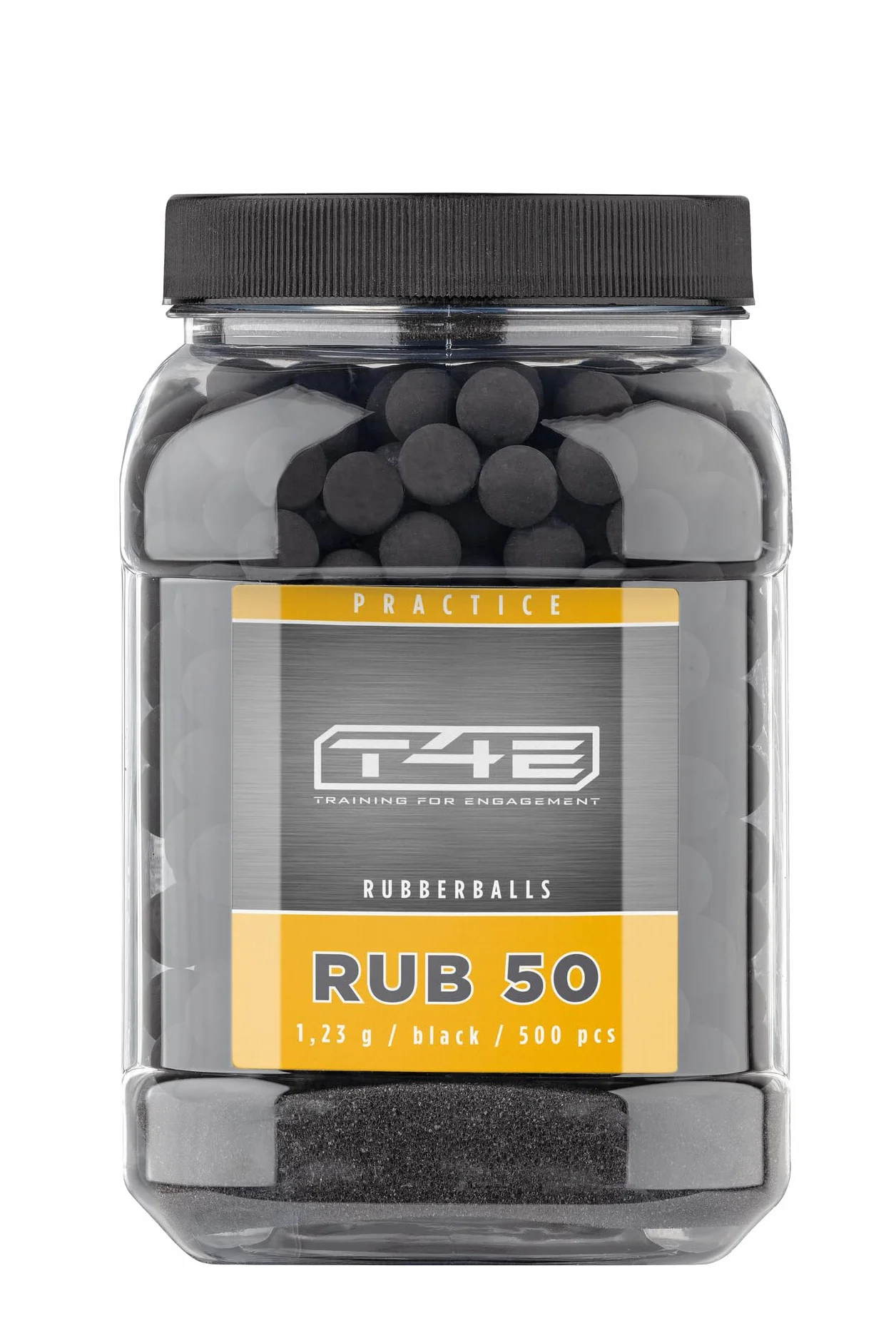 T4E RUB 50 Bolas de paintball calibre 50 1,23 g 500 unidades negro