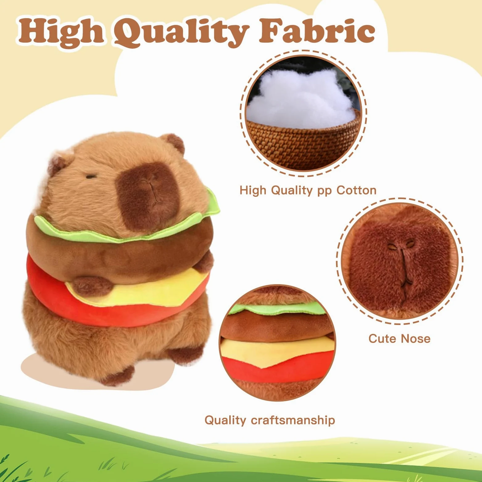 Capybara - Funda para cabeza de golf, diseño de animales lindos, adorable y acogedor, accesorios de golf, funda divertida para cabeza de conductor, se adapta a palos de golf Hybird/Fairway