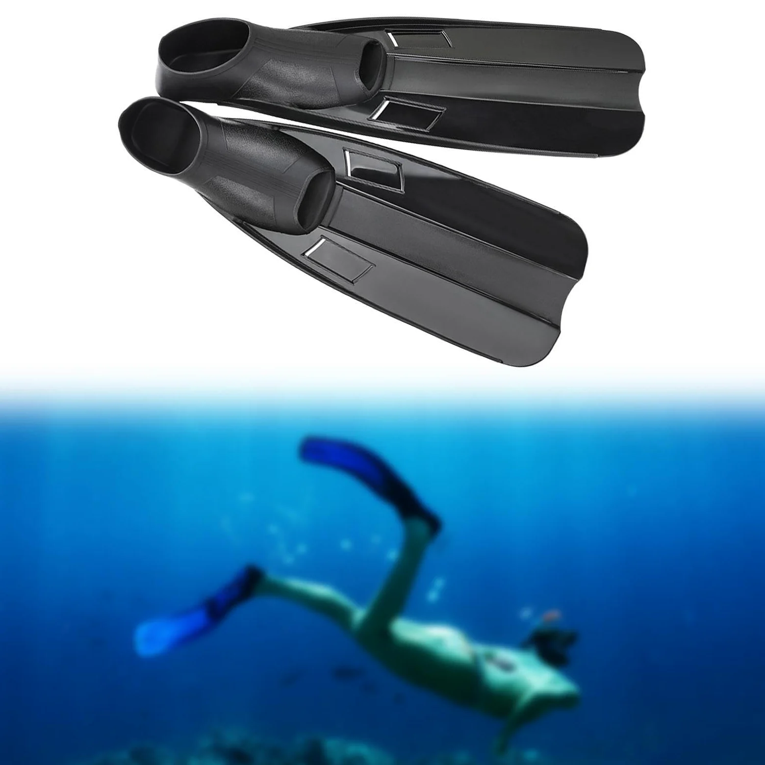 Aletas de Buceo Profesionales para Hombres Y Mujeres Equipamiento de Natación Aletas de Entrenamiento Accesorios Antideslizantes Goma Adecuada