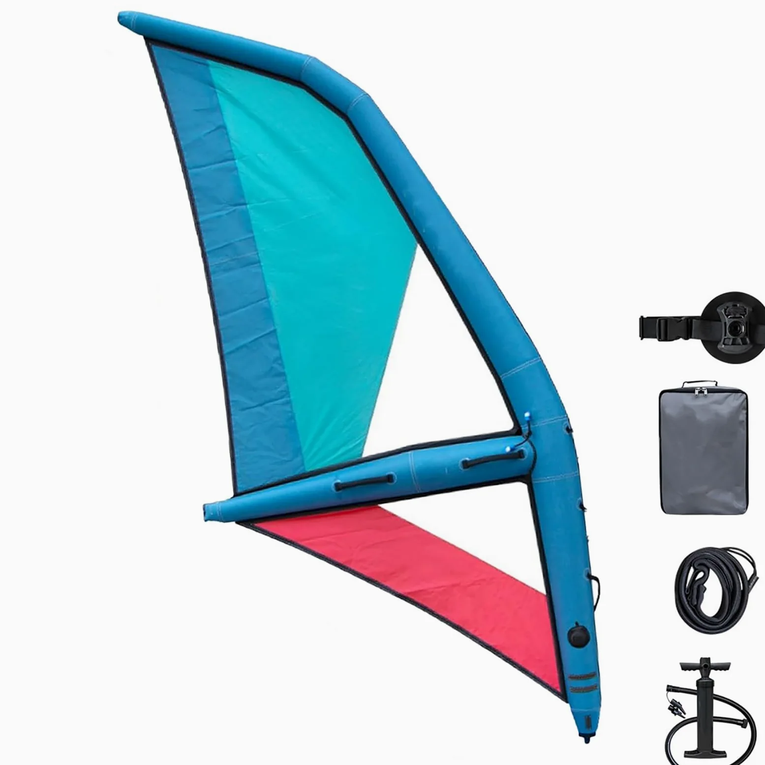 Tabla de remo inflable con vela de windsurf, tela Oxford duradera y diseño de PVC para adultos, perfecta para surf y juegos acuáticos