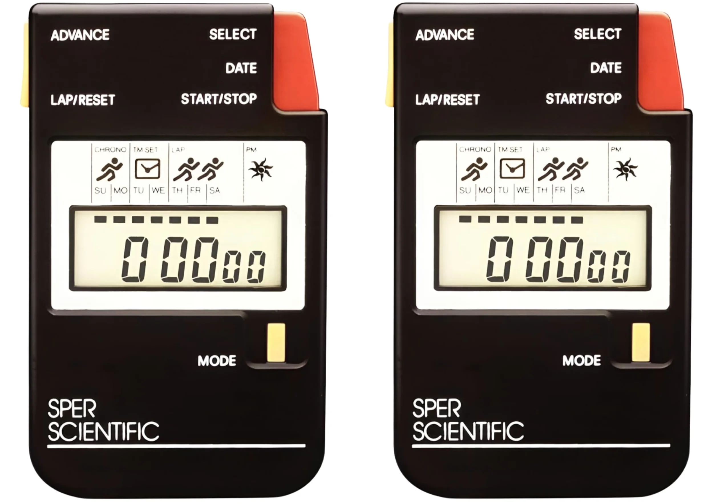 Sper Scientific Cronómetro digital de pantalla grande con funciones de reloj y alarma | 810022-2 paquetes