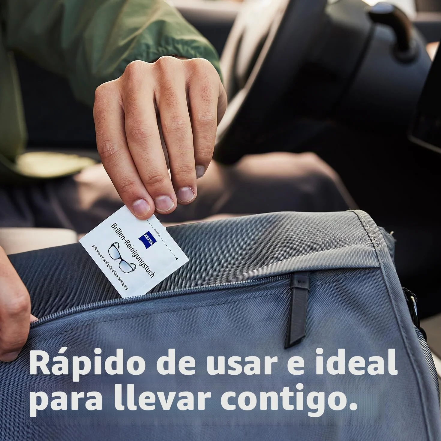 ZEISS Toallitas de limpieza de gafas con alcohol 200 unidades