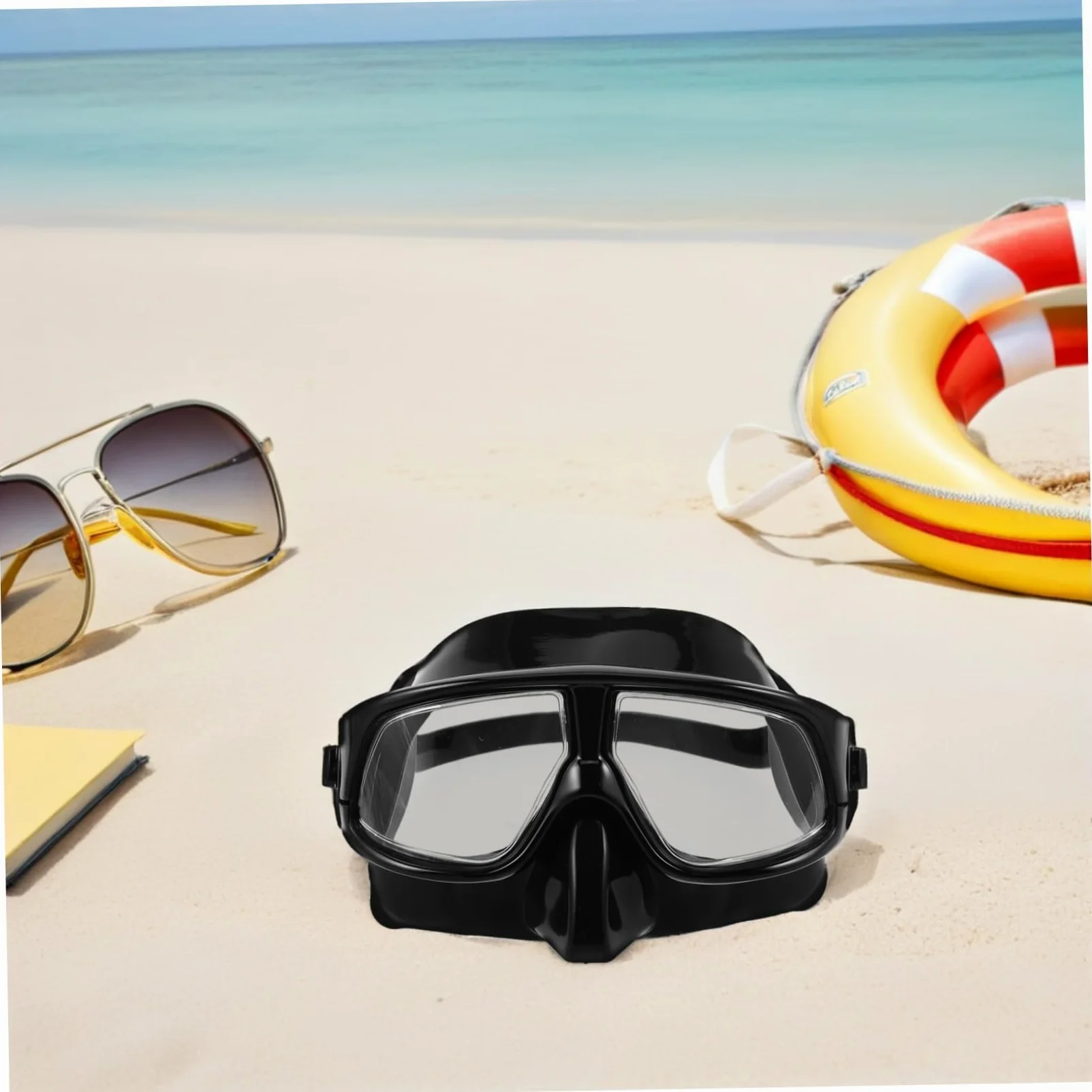 YARNOW Snorkel Mask Ajustable Visión para Buceo y Natación Máscara Ligera y Cómoda para Deportes Acuáticos Adultos