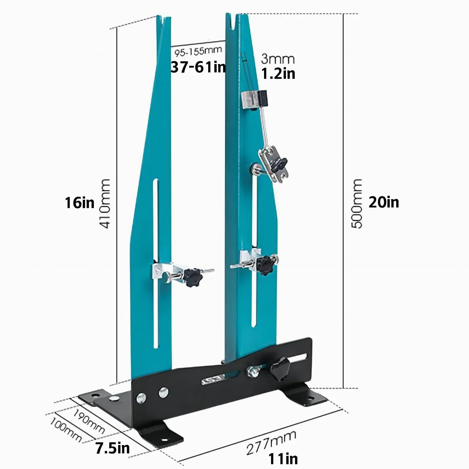 Soporte De Alineación Ruedas Bicicleta para 16 A 29 Pulgadas [Ancho 90 Mm-150 Mm] Calibración Mantenimiento Herramienta Soporte Reparación Llantas MTB Road