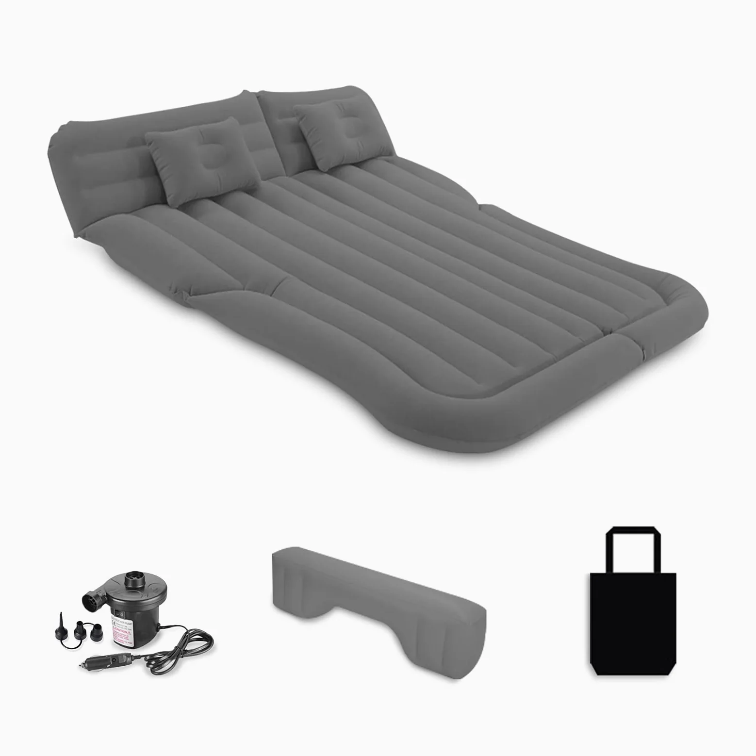 Ergocar Colchón Coche Bomba de Aire Eléctrica SUV MPV Plegable Doble Cama Colchones de Aire para Camping