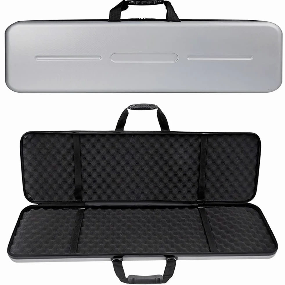REMEK Tamaño Grande 100/130/140cm Rifles Fundas Rígidas con Huevo De Algodón Forro/Plástico Duro ABS Estuche De Rifle Duro Táctico Armas Largas Almacenamiento Cajas para Pistola