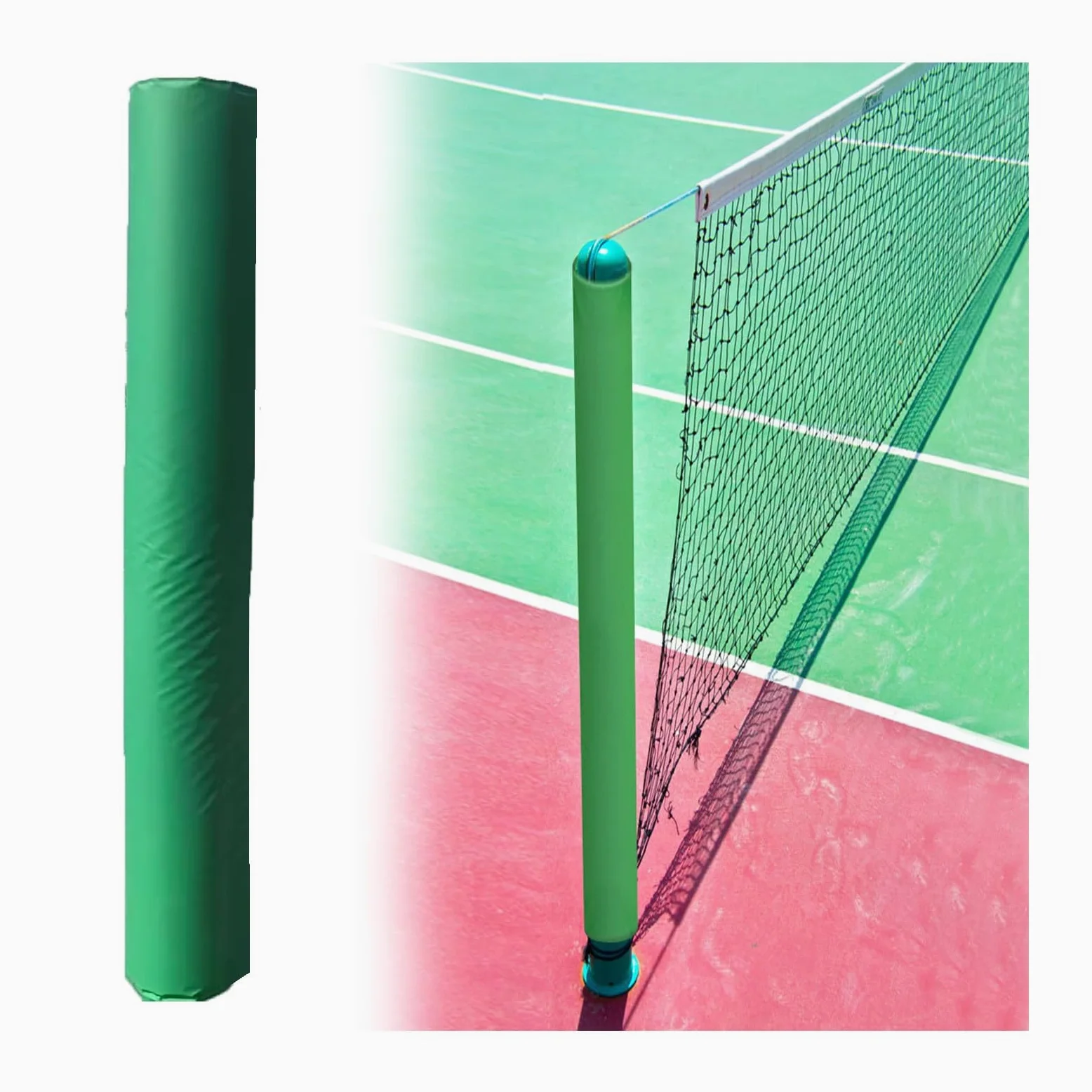 Protector de poste redondo plegable para aros de baloncesto, garaje, instalaciones recreativas, acolchado de seguridad para postes, equipo deportivo versátil