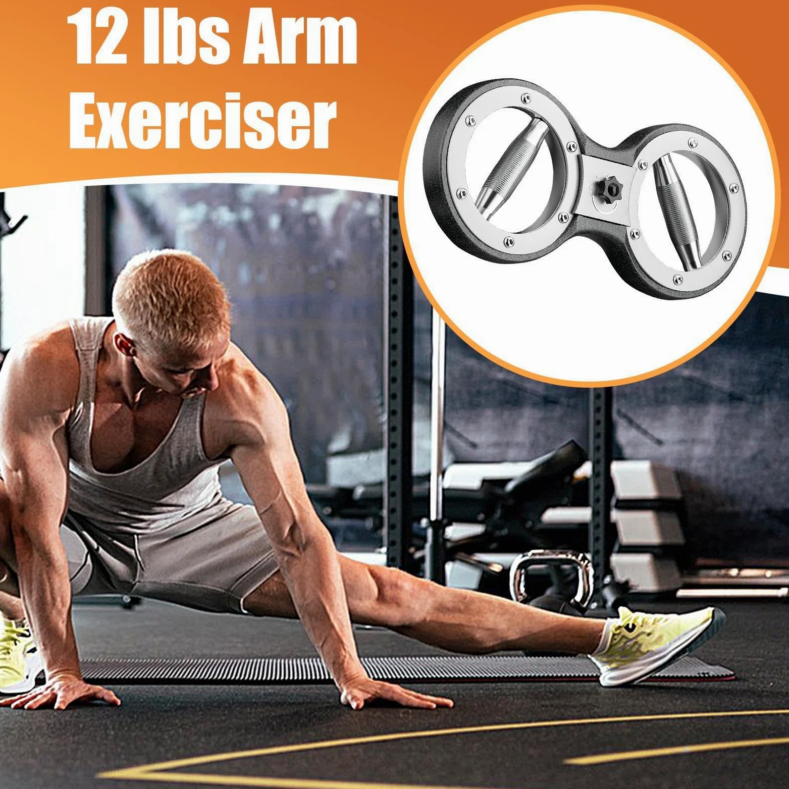 Entrenador De Brazos Fortalecedor de Manos Entrenamiento de Agarre Músculo | Entrenador De Brazos De 5,4 Kg Y Fortalecedor De Agarre Para Hombres Accesorios Gimnasio Casa Fuerza Pecho Músculos Fit