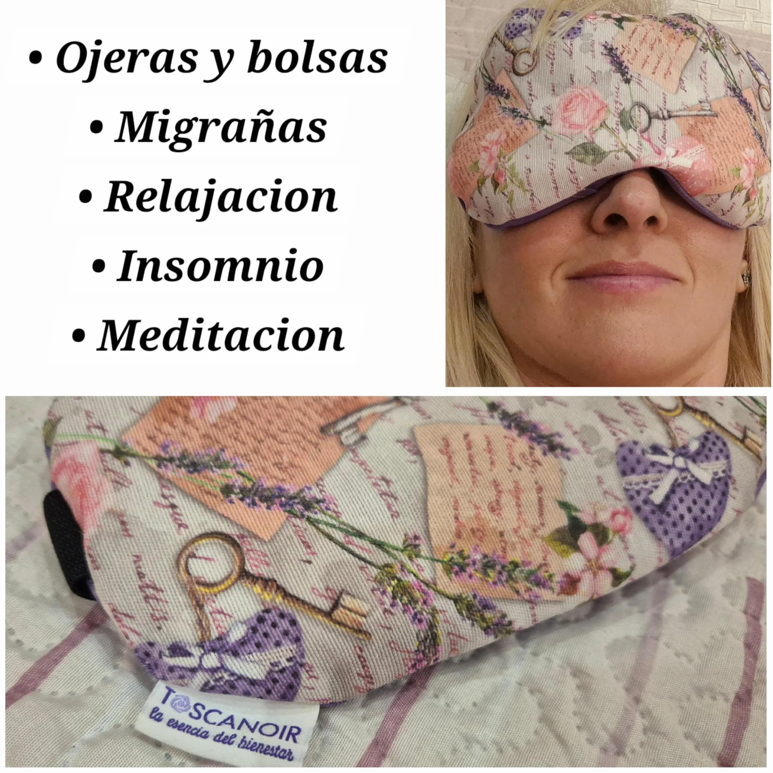 Saquito de Semillas y Antifaz Térmico Microondas