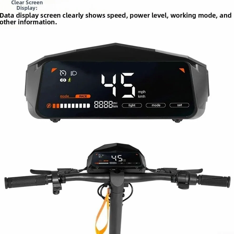 Para Kukirin G2 G3 G4 Scooter eléctrico LED pantalla de tablero con monitor de alta visibilidad y construcción a prueba de óxido para un rendimiento estable en uso al aire libre (G4)