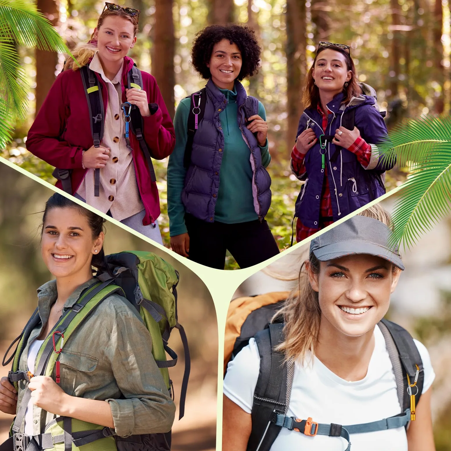 Foilswirl Silbatos de emergencia con mosquetones de aluminio extra ruidosos, seguridad de supervivencia, impermeable, llavero a granel para adultos, deportes al aire libre, árbitro, entrenamiento