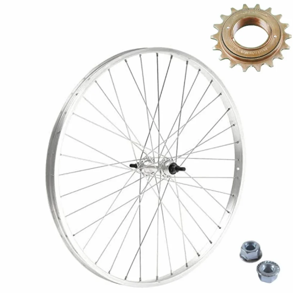 Rueda trasera 26 x 1 3/8 piñón 18 dientes 1 V bicicleta City Bike Holanda aluminio acero