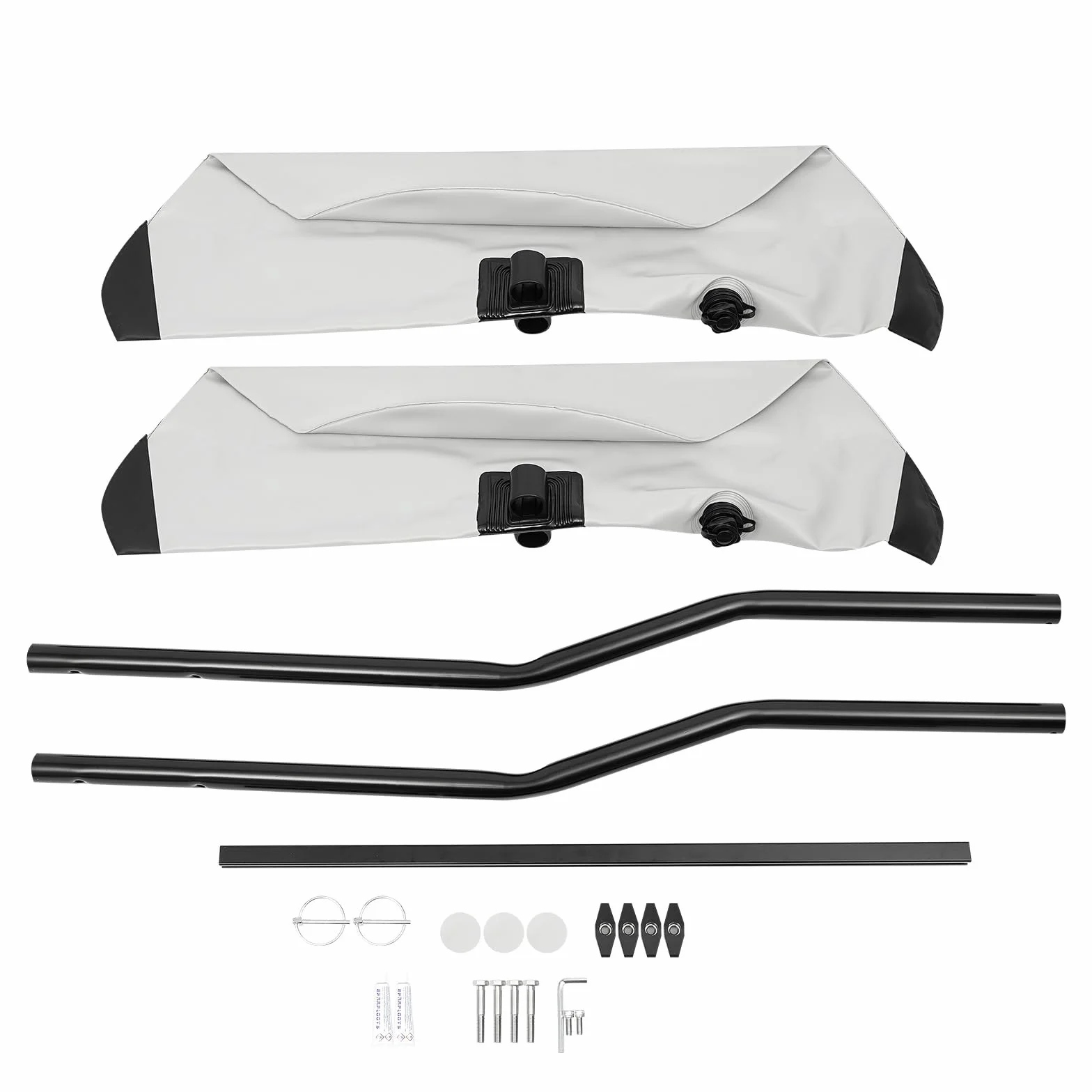 Kayak Inflatable Outrigger Stabilizer 2 Pieces Set with Aluminum Bar for Canoe