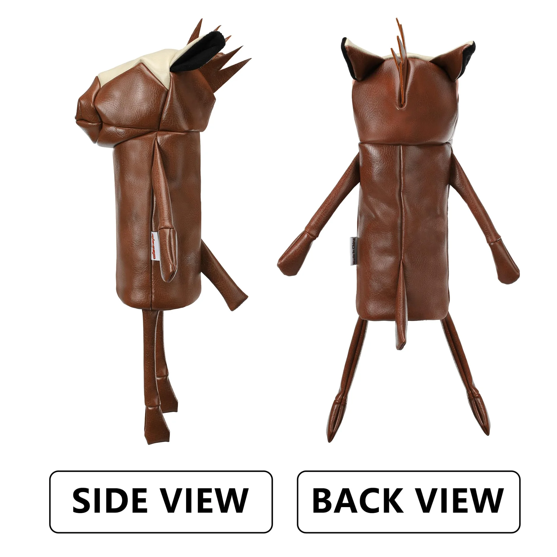 Funda para cabeza de conductor de golf para conductores de 460 cc, divertida cubierta de palo de golf de caballo, cubierta de cabeza de madera sintética con forro de felpa suave, cubierta