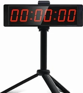 Temporizador Cuenta Regresiva, Cronómetro Digital 1,5 Pulgadas Y 6 Dígitos | Para Competiciones Y Juegos Temporizador Gimnasio Con Trípode Cronómetro Deportivo Con Control Remoto 12/24H