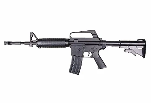 2EAGLE Fusil de Airsoft Well M4 MR711 - Modelo de Muelle - Amarre/Disparo Manual - Color: Negro - Potencia 0,5 Joule