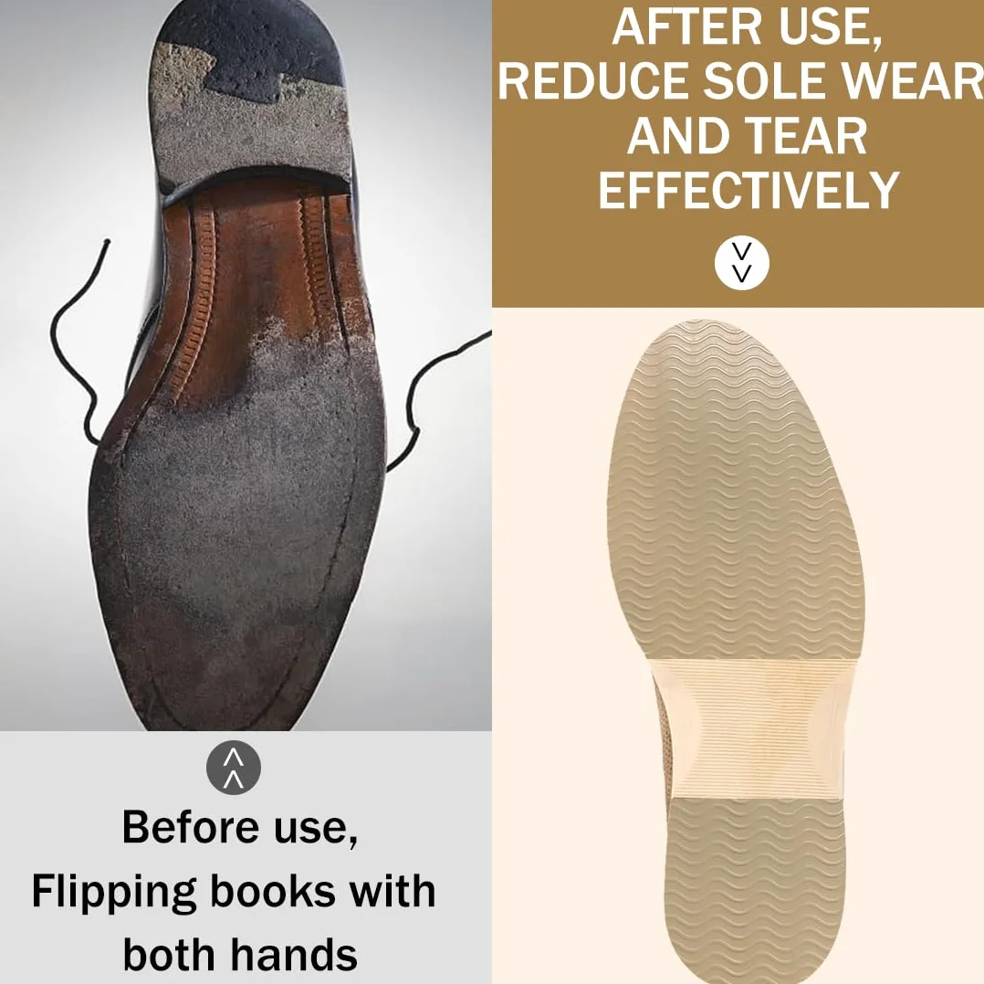 Plantillas de zapatos antideslizantes con dibujo de ondas, silicona resistente al desgaste