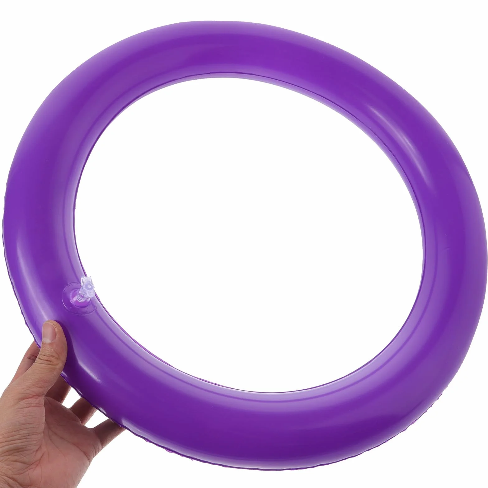 MAGICLULU Soporte Balón de Pilates Diseño de Anillo Fijador para Pelota de Yoga de PVC Púrpura, Base Redonda Estable y Fácil de Limpiar para Ejercicio y Entrenamiento